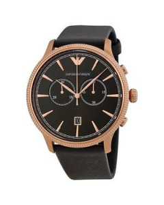 安普里奥 阿玛尼 Emporio Armani AR1792 Men's Classic Alpha Chronograph Watch 男士 手表 - Black