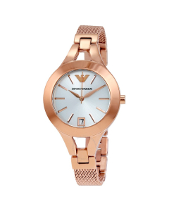 安普里奥 阿玛尼 Emporio Armani Ladies' Mesh Bracelet Watch 女士 手表 - Rose Gold