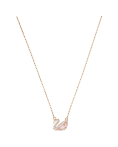 Swarovski施华洛世奇  DazzlingSwan - 项链  彩色设计 镀玫瑰金色
