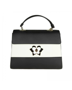 Furla Altea M Top Handle Vitello Fleu Soft Onyx and Petalo