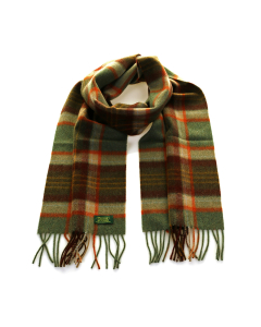  Glencroft  英伦 高级 100%羊毛 羊绒  格子 围巾 橙色 格子款 Glencroft 100% Cashmere Premium Scarf - Go Basil / Orange Plaid 