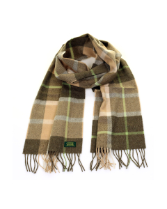  Glencroft  英伦 高级 100%羊毛 羊绒  灰色驼色 格子 围巾 Glencroft 100% Cashmere Premium Scarf - Yorkshire Dale (Lime/Camel)