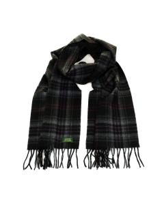  Glencroft  英伦 高级 100%羊毛 羊绒  黑色紫色 格子 围巾 Glencroft 100% Cashmere Premium Scarf - Yorkshire Dales (Black/Purple)