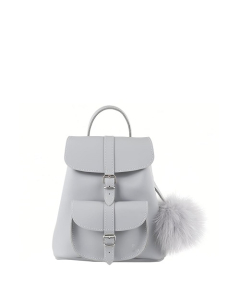 Grafea Leather Backpack 'Michelle' - Grey