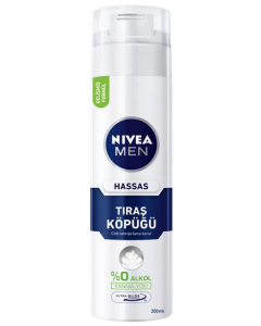 Nivea Men - Sensitive Shaving Foam With 0% Alcohol (200ml)