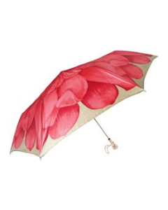 Pasotti 葩莎帝 红色花朵伞面 复古手柄 晴雨伞