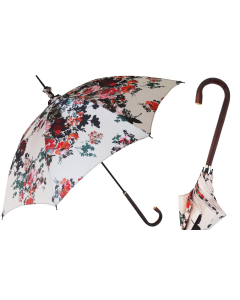 Pasotti 葩莎帝 鲜花伞面 复古树枝手柄 晴雨伞