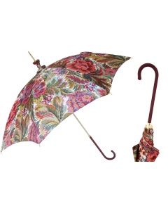 Pasotti 葩莎帝 手动佩斯利花伞面 复古手柄 晴雨两用伞