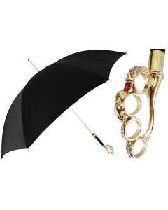 Pasotti 葩莎帝 黑色伞面 女式奢华关节柄 情雨伞