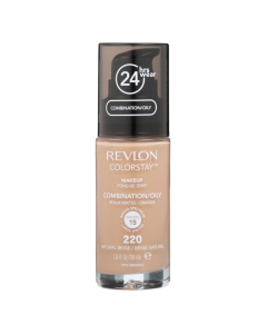 Revlon露华浓24h长效持久无瑕水润保湿遮瑕透白粉底液 干性皮肤适用 - 220. Natural Beige