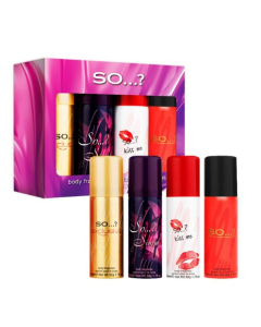 So…? - Iconic  Mini Galore Body Mist Body Spray Fragrance Gift Set (4 x 50ml)