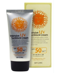 3W Clinic - Intensive UV Sunblock Cream SPF50  PA    - (70ml)