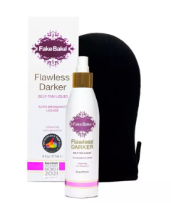 Fake Bake - Application Mitt & Flawless Darker Self-Tan Liquid (177ml) 