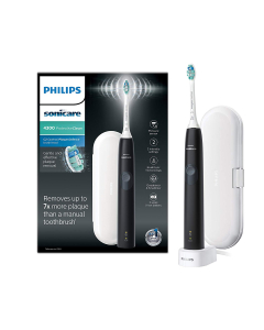 Philips飞利浦  ProtectiveClean充电式声波震动电动牙刷  - 4300系列HX6800/03  黑色