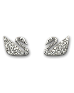 Swarovski施华洛世奇  女士迷你银色天鹅耳钉