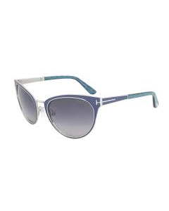 Tom Ford 'Nina' Sunglasses in Blue Metal