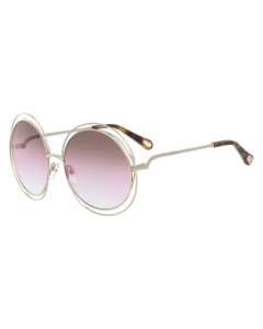 Chloé 蔻依 Carlina Gold Brown Rose 女士太阳镜 CE114SD 