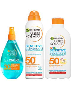 Garnier 卡尼尔 琥珀防晒护肤家庭套装 3瓶
