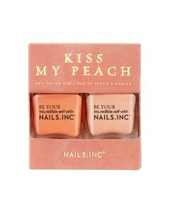 Nails Inc. Kiss 我的桃子指甲油套装 - 2 x 14ml