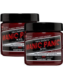 ManicPanic mp纯植物染发膏-海王红 Vampire Red (118mlx2)