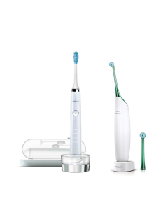 Philips 飞利浦 DiamondClean 牙刷 2019 + 水牙线 AirFloss 白色绿色套装