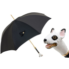 Pasotti 葩莎帝  黑色伞面 斗牛犬手柄 意式手工伞