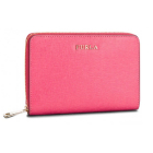 Furla 芙拉巴比伦粉色拉链钱包