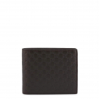 Gucci 古驰棕色Microguccissima真皮钱包