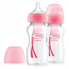 Dr Brown - Options   Bottle 270ml - Pink (2 Pack)