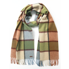 Hortons England 纯羊毛 格子 围巾 Hortons England 100% Lambswool 'Hexham' Scarf - Patch Check