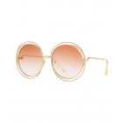 Chloé 蔻依 Carlina Gold/Gradient Peach 女士太阳镜 CE114SC