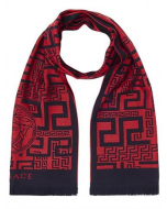 范思哲 Versace 百分百纯羊毛 围巾 红色