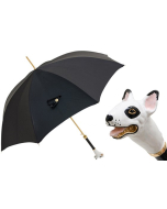Pasotti 葩莎帝  黑色伞面 斗牛犬手柄 意式手工伞