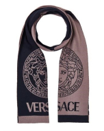 范思哲 Versace 羊毛围巾 卡其色