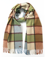 Hortons England 纯羊毛 格子 围巾 Hortons England 100% Lambswool 'Hexham' Scarf - Patch Check