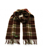  Glencroft 英伦 纯新 100%纯羊毛 羊绒 格子 围巾 棕色绿色 格子款 Glencroft 100% Premium Cashmere Scarf - Brown and Green Plaid