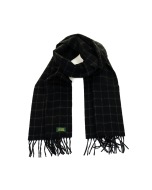  Glencroft 英伦 高级 100%羊毛 羊绒  黑色 格子款  围巾 Glencroft 100% Cashmere Premium Scarf - Black Check