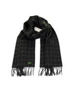  Glencroft  英伦 高级 100%羊毛 羊绒  格子 围巾 灰色 格子款 Glencroft 100% Cashmere Premium Scarf - Grey Check