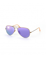 雷朋 飞行员系列 炫彩镜片  紫罗兰色 反光 太阳镜 Ray-Ban Aviator Sunglasses - Purple RB3025 167/1M 55-14