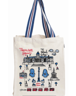 Talented Trafalgar Square BY JULIA GASH-LARGE TOTE-STRIPED HANDLE-Natural