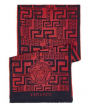 范思哲 Versace 百分百纯羊毛 围巾 红色