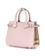 Burberry巴宝莉 The Small Banner in Leather and House Check, Pale Orchid