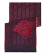范思哲 Versace 百分百羊毛 围巾 红色