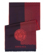 范思哲 Versace 百分百纯羊毛 围巾 红色
