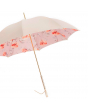 Pasotti 葩莎帝 粉色花朵内饰施华洛世奇钻石手柄晴雨伞-象牙色