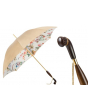 Pasotti 葩莎帝 花卉伞面 棕色手柄 晴雨伞
