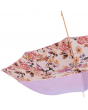 Pasotti 葩莎帝 豪华浅紫色伞面 鲜花内饰 粉色宝石镶嵌手柄 晴雨伞 