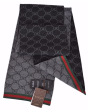 Gucci 古驰GG字母双面织带羊毛围巾