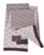 Gucci 古驰GG字母双面织带羊毛围巾