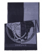 范思哲 Versace 百分百纯羊毛 围巾 灰色
